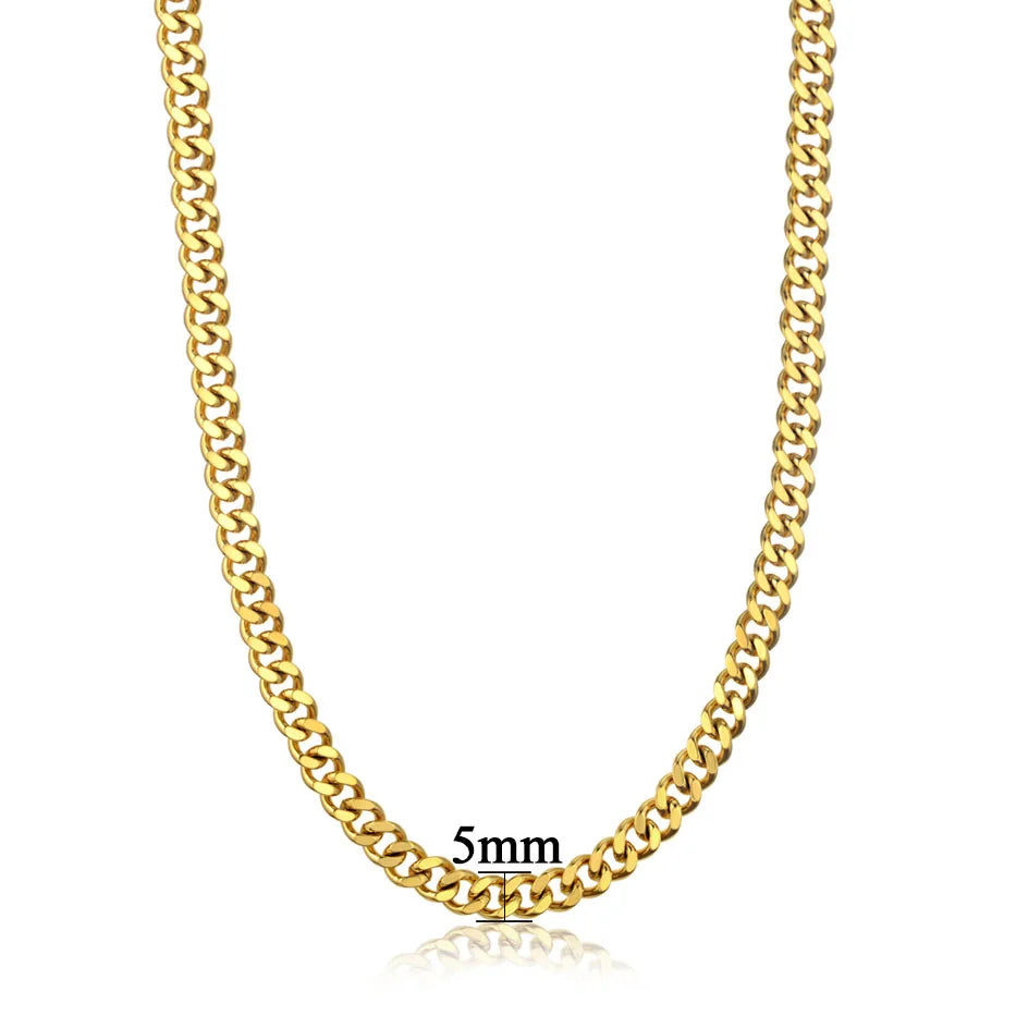 Hiphop Heavy Cuban Link Chains Necklaces Jewelry Precision