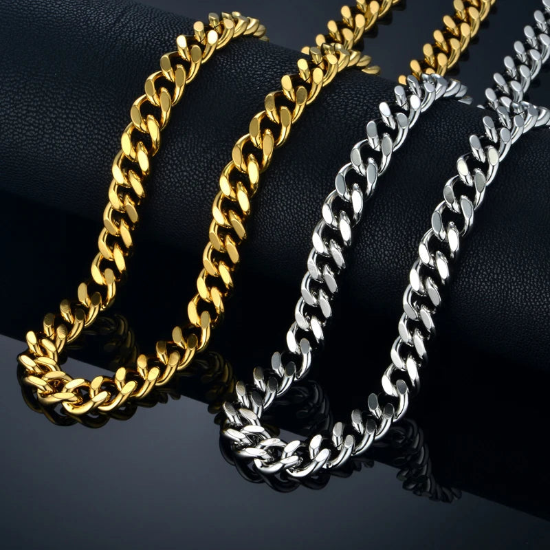 Hiphop Heavy Cuban Link Chains Necklaces Jewelry Precision