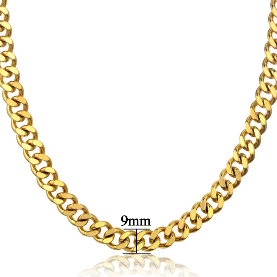 Hiphop Heavy Cuban Link Chains Necklaces Jewelry Precision