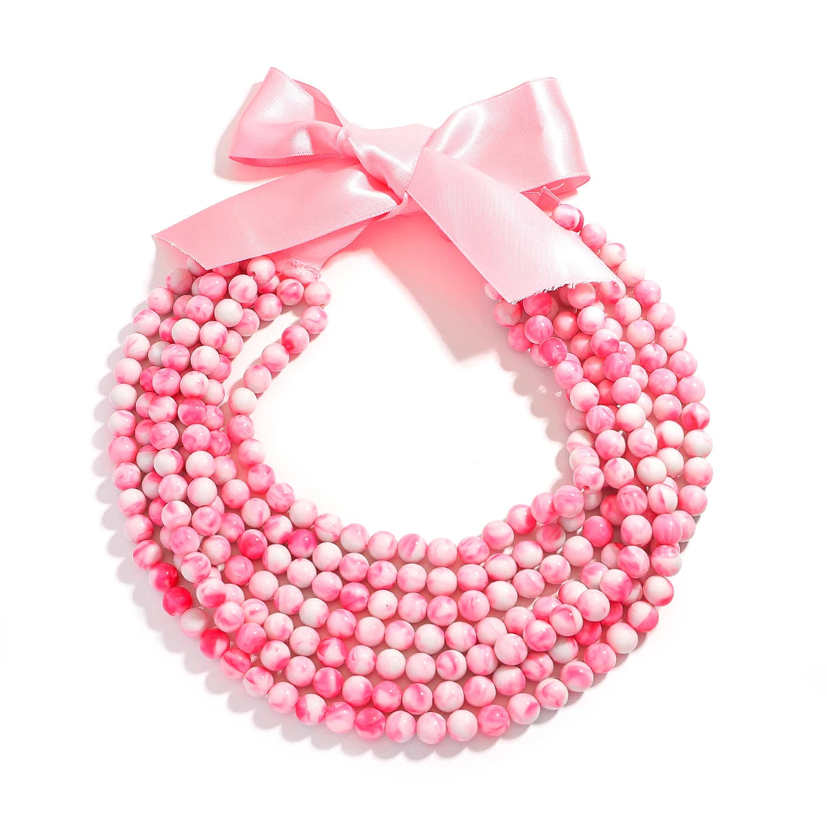 Bohemia Fashion Multilayer Blue Beaded Necklace For Women Jewelry Precision