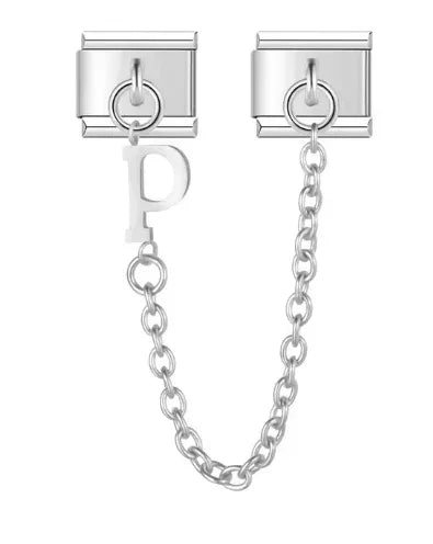 Fashion Chain Letter Elastic Charm Italian Links Fit 9mm Stainless Steel Modular Bracelet Making Women DIY Jewelry Jewelry Precision