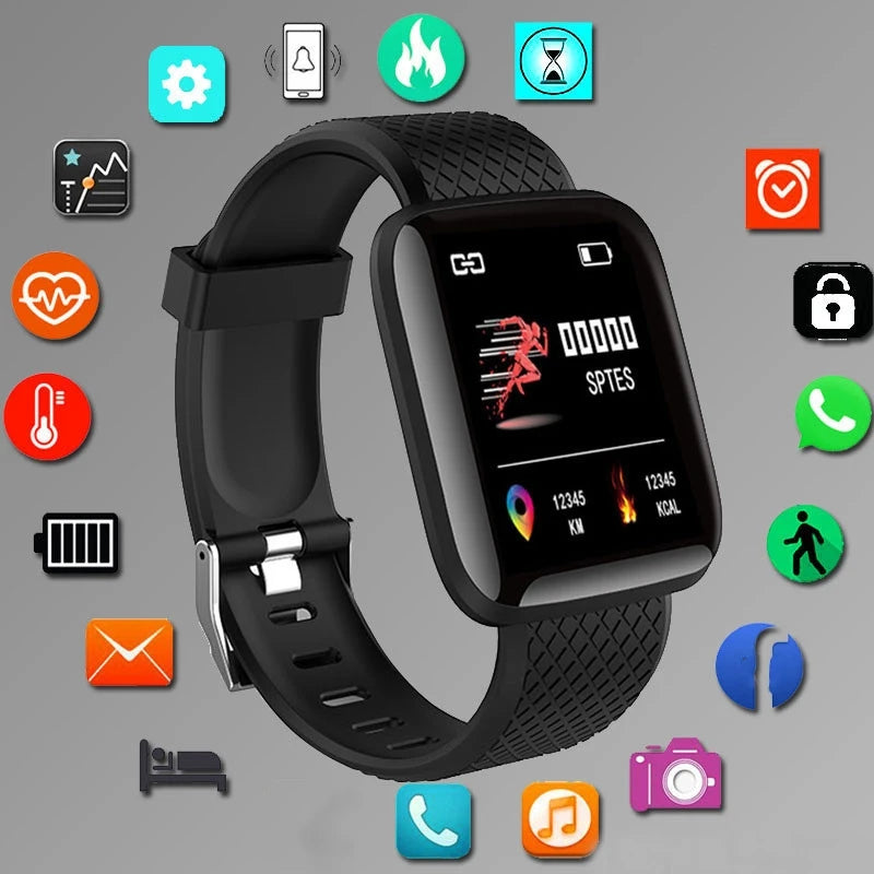 Smartwatch Men Women Wristwatches Smart Watch Message Fitness Monitor Bracelet Birthday Gift Electronic Clock For Android IOS Jewelry Precision