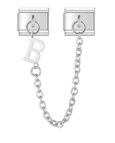 Fashion Chain Letter Elastic Charm Italian Links Fit 9mm Stainless Steel Modular Bracelet Making Women DIY Jewelry Jewelry Precision