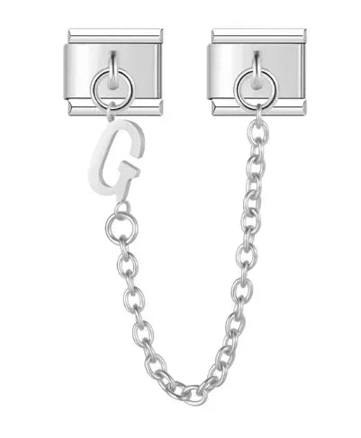 Fashion Chain Letter Elastic Charm Italian Links Fit 9mm Stainless Steel Modular Bracelet Making Women DIY Jewelry Jewelry Precision