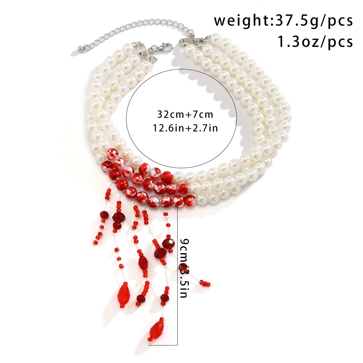 Multilayer Vintage Red Blood Pattern Imitation Jewelry Precision