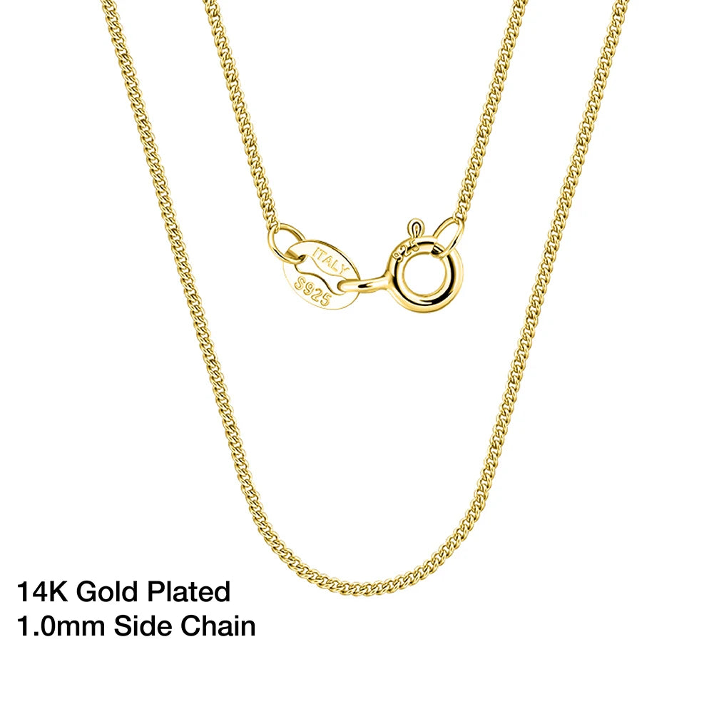 Effie Queen 925 Silver Basic Chain Necklace Woman Jewelry Precision