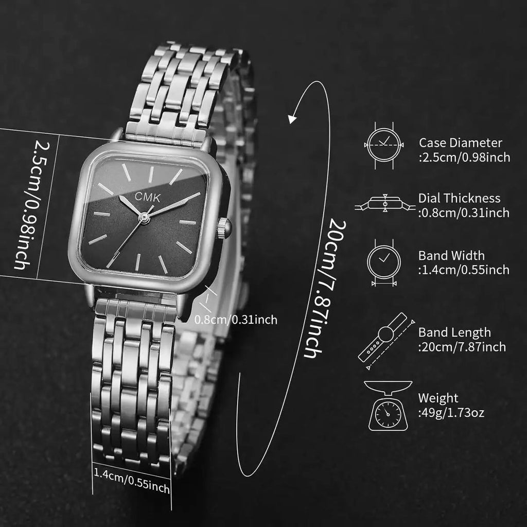 Fashion Square Women Watches Simple Ladies Quartz Wristwatch Reloj Mujer（Without Box） Jewelry Precision