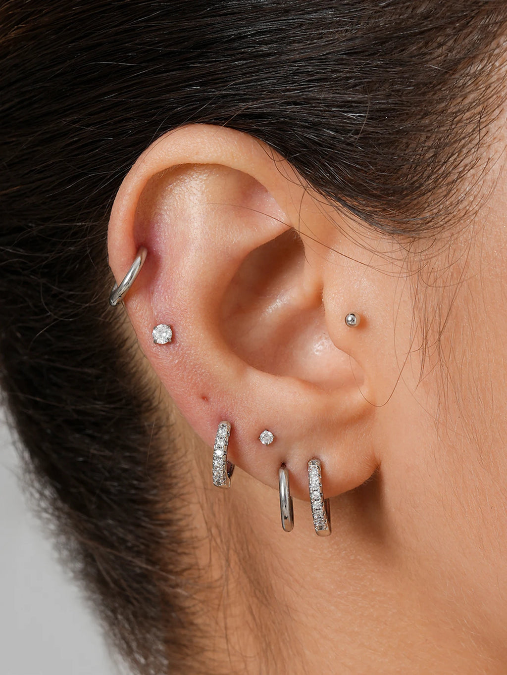 10 Pairs Small Gold Hoop Stud Earrings for Women - Jewelry Precision