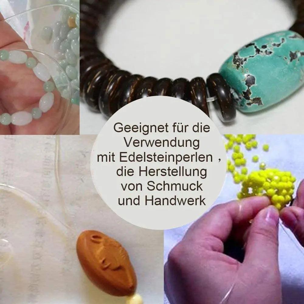 6 Rolls/1bag Elastic String for Bracelets Elastic Bracelet String Crystal String Stretch Bead Cord for DIY Jewelry Making Jewelry Precision