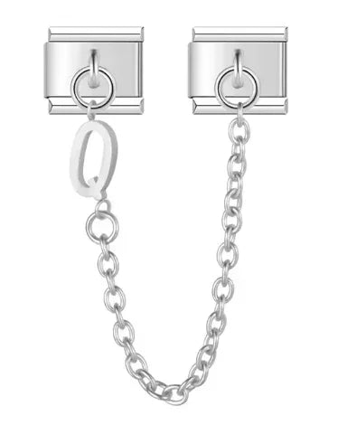 Fashion Chain Letter Elastic Charm Italian Links Fit 9mm Stainless Steel Modular Bracelet Making Women DIY Jewelry Jewelry Precision