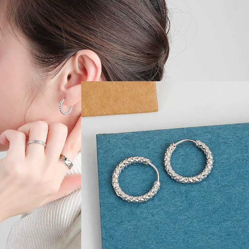 VENTFILLE 925 Sterling Silver CZ Star Moon Asymmetric Hoop Earrings for Women Girls Gold Silver Color Party Jewelry Gifts Jewelry Precision