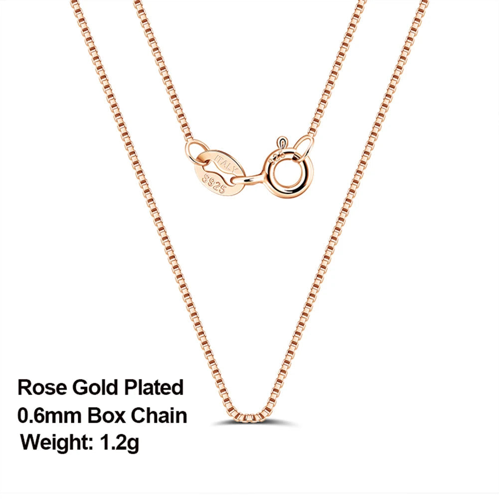 Effie Queen 925 Silver Basic Chain Necklace Woman Jewelry Precision