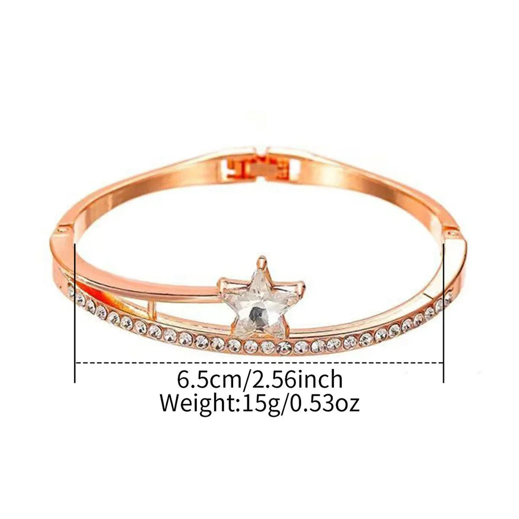 2PCS Fashion Moon Dial Women Quartz Watch Bracelet Set Casual Leather Strap Ladies Wristwatch Reloj Mujer（Without Box） Jewelry Precision