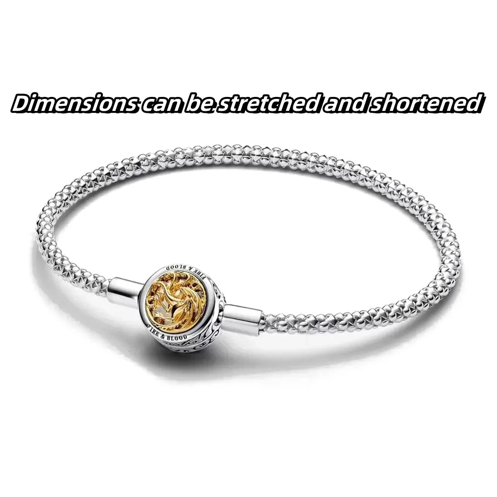 Original 925 Silver Plated Moments Bracelets Harry  Mickey Spider Love Heart Clasp Bead Charm Bracelet For Women DIY Jewelry Jewelry Precision