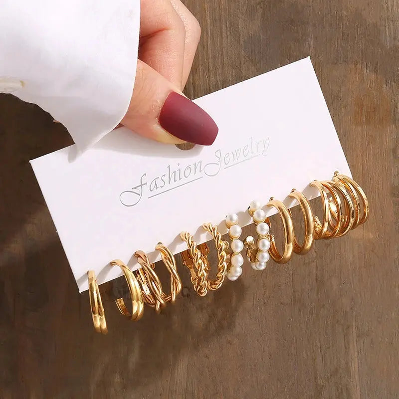 Antique Gold Pearl Geometry Jewelry - Jewelry Precision