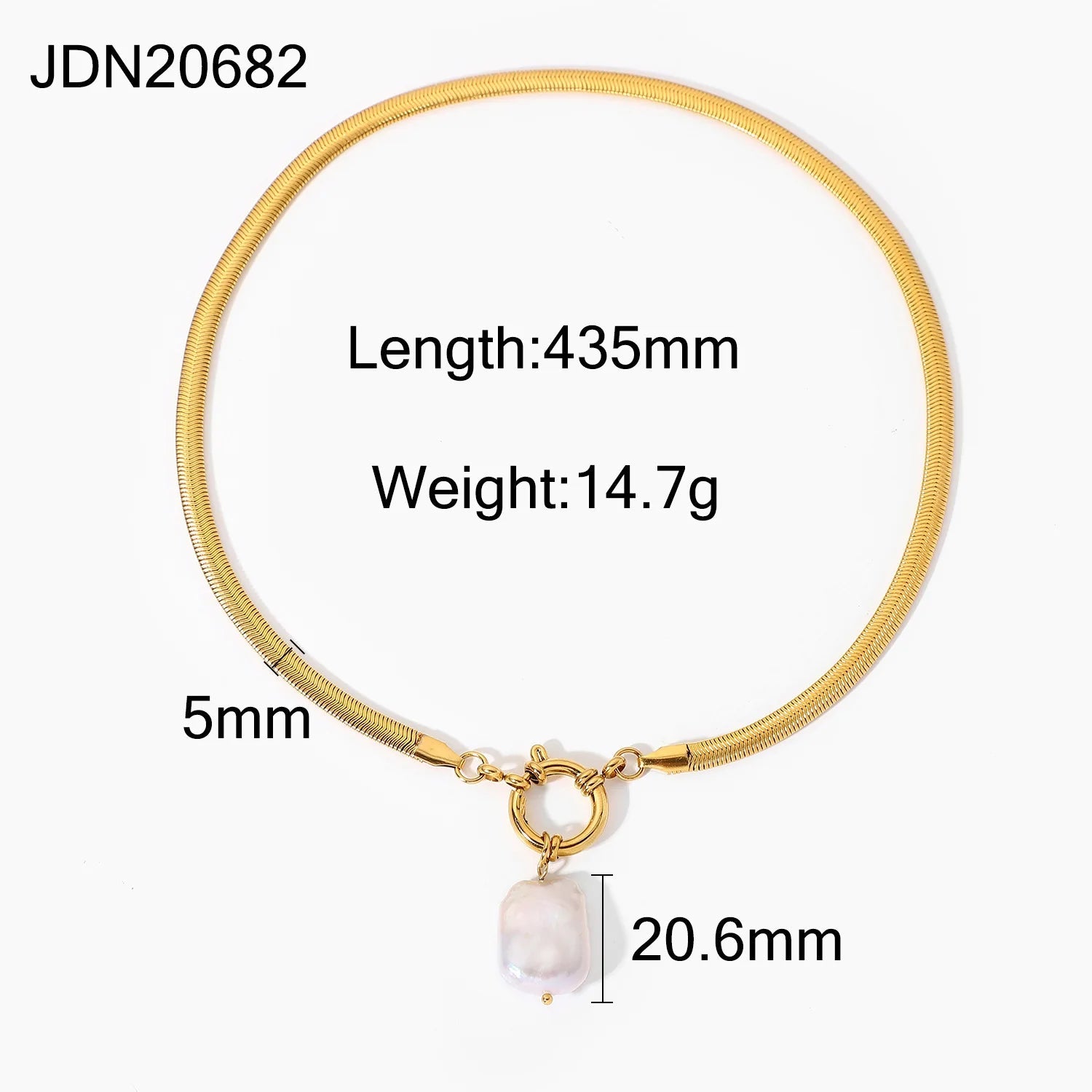 Sweater Chain Pearl Necklace Titanium Jewelry Precision