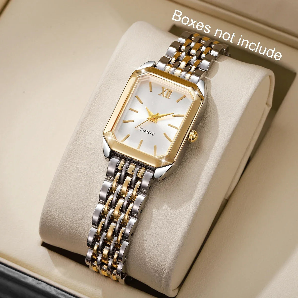 Fashion Rectangle Women Quartz Watch Ladies Roma Dial Wristwatch Reloj Mujer Girls Clock Gift (Without Box) Jewelry Precision