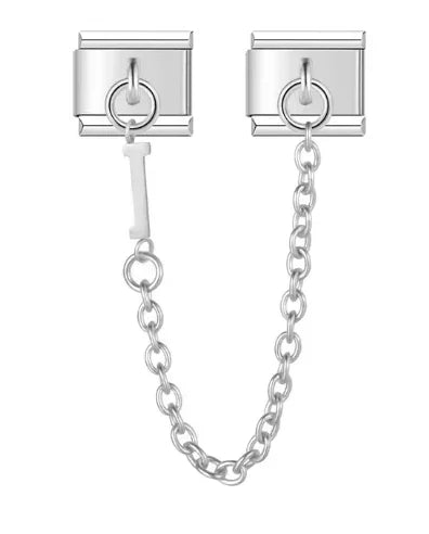 Fashion Chain Letter Elastic Charm Italian Links Fit 9mm Stainless Steel Modular Bracelet Making Women DIY Jewelry Jewelry Precision