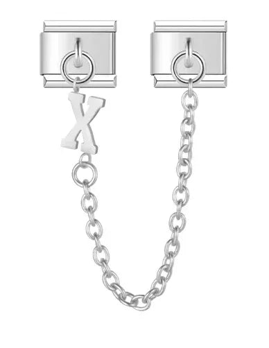 Fashion Chain Letter Elastic Charm Italian Links Fit 9mm Stainless Steel Modular Bracelet Making Women DIY Jewelry Jewelry Precision