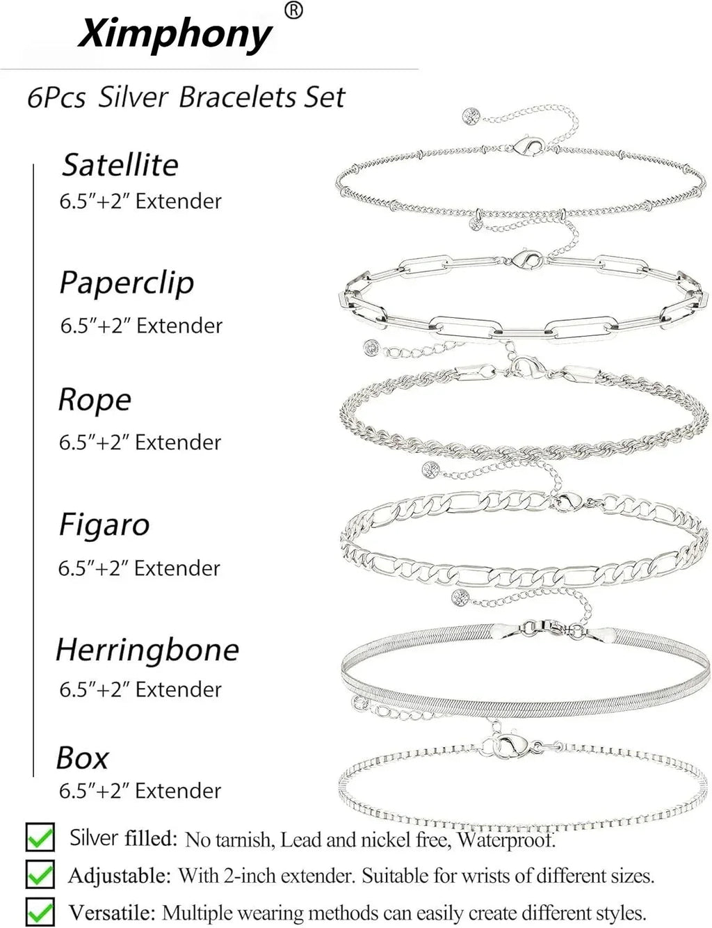 Gift Set Silver Bracelets for Women Trendy 925 Sterling Jewelry Set Gold Fashion Jewelry Precision