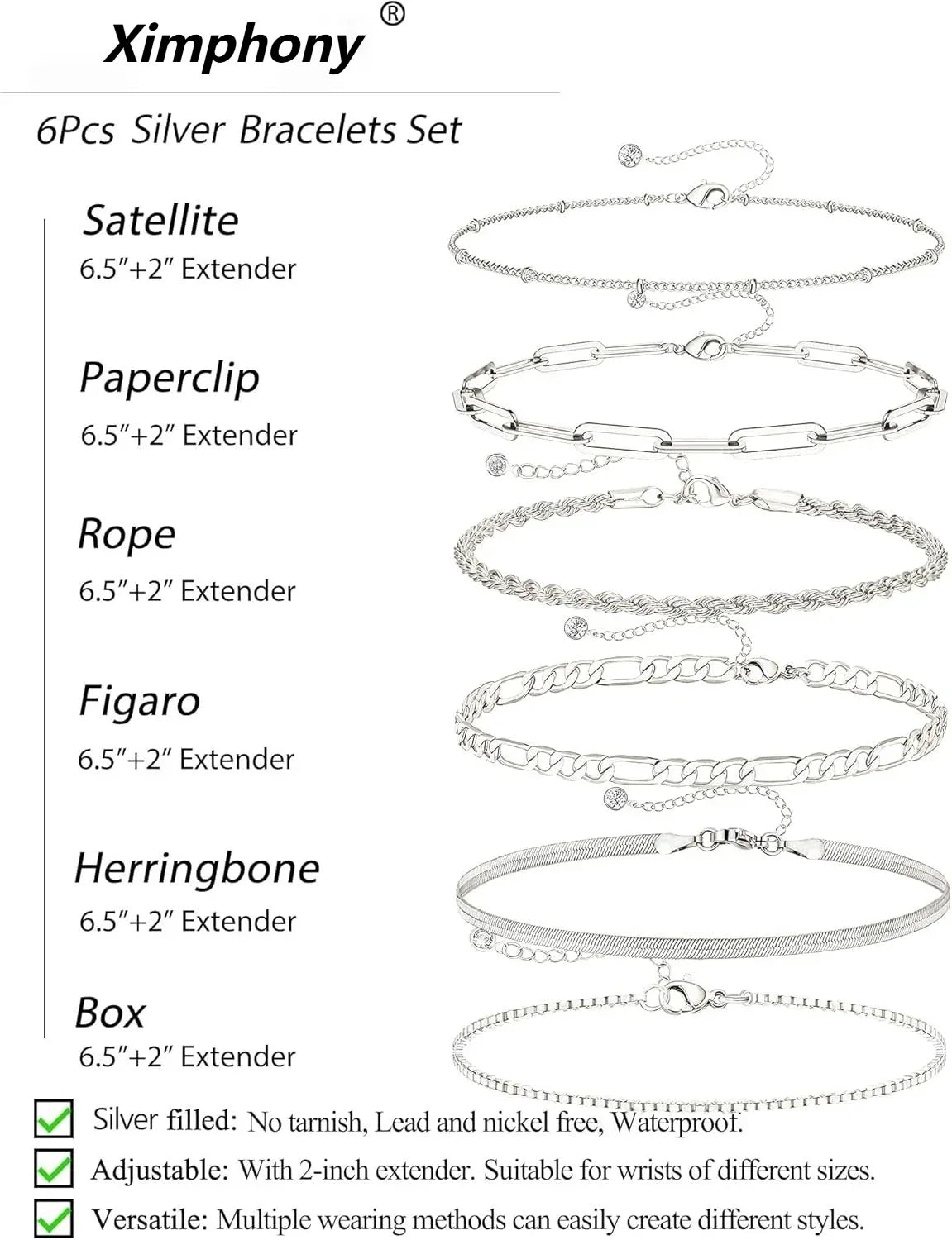 Gift Set Silver Bracelets for Women Trendy 925 Sterling Jewelry Set Gold Fashion Jewelry Precision