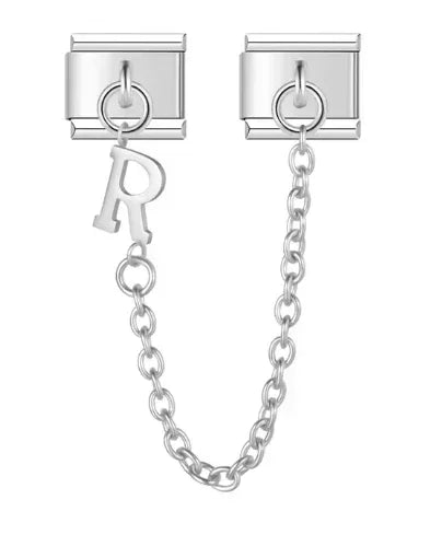 Fashion Chain Letter Elastic Charm Italian Links Fit 9mm Stainless Steel Modular Bracelet Making Women DIY Jewelry Jewelry Precision