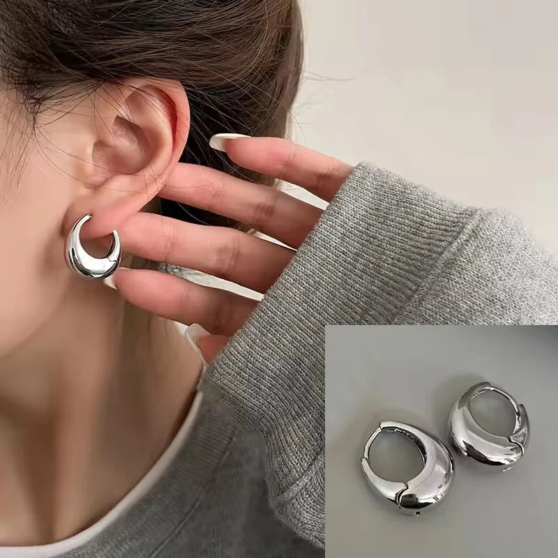 VENTFILLE 925 Sterling Silver CZ Star Moon Asymmetric Hoop Earrings for Women Girls Gold Silver Color Party Jewelry Gifts Jewelry Precision