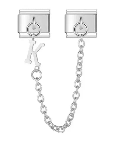 Fashion Chain Letter Elastic Charm Italian Links Fit 9mm Stainless Steel Modular Bracelet Making Women DIY Jewelry Jewelry Precision