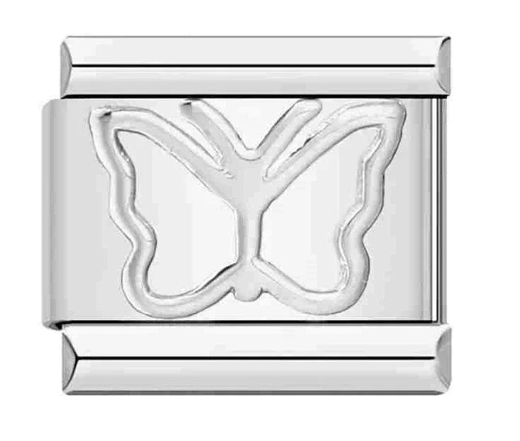 Fashion Chain Letter Elastic Charm Italian Links Fit 9mm Stainless Steel Modular Bracelet Making Women DIY Jewelry Jewelry Precision