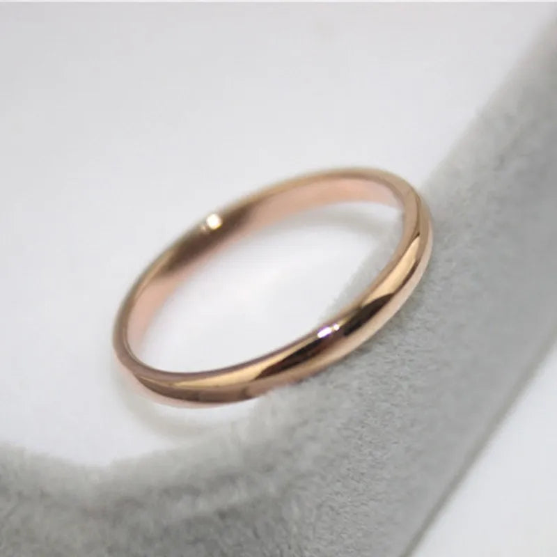 2mm Thin Stackable Ring Stainless Size 3-12 Jewelry Precision