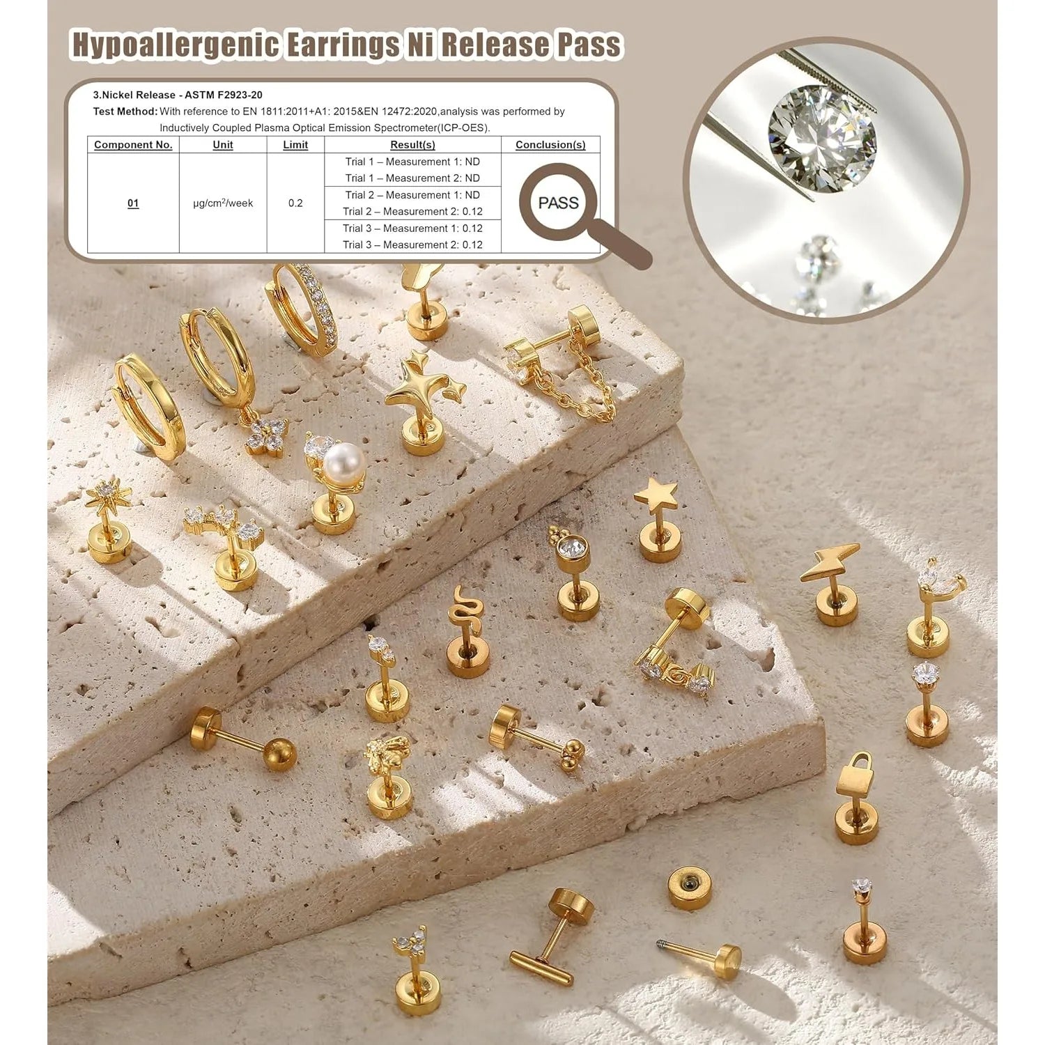 Bobisty 1pc Earrings Surgical Stainless Steel Earrings for Women Jewelry Precision