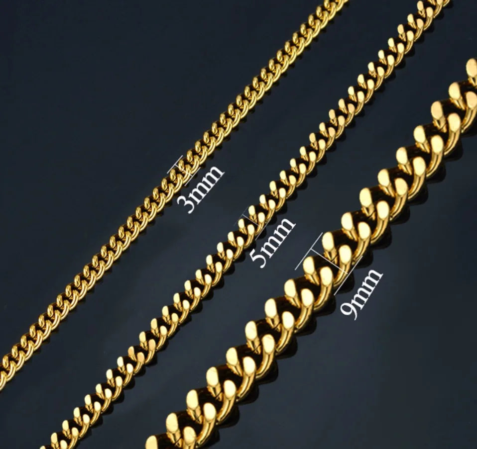 Hiphop Heavy Cuban Link Chains Necklaces Jewelry Precision