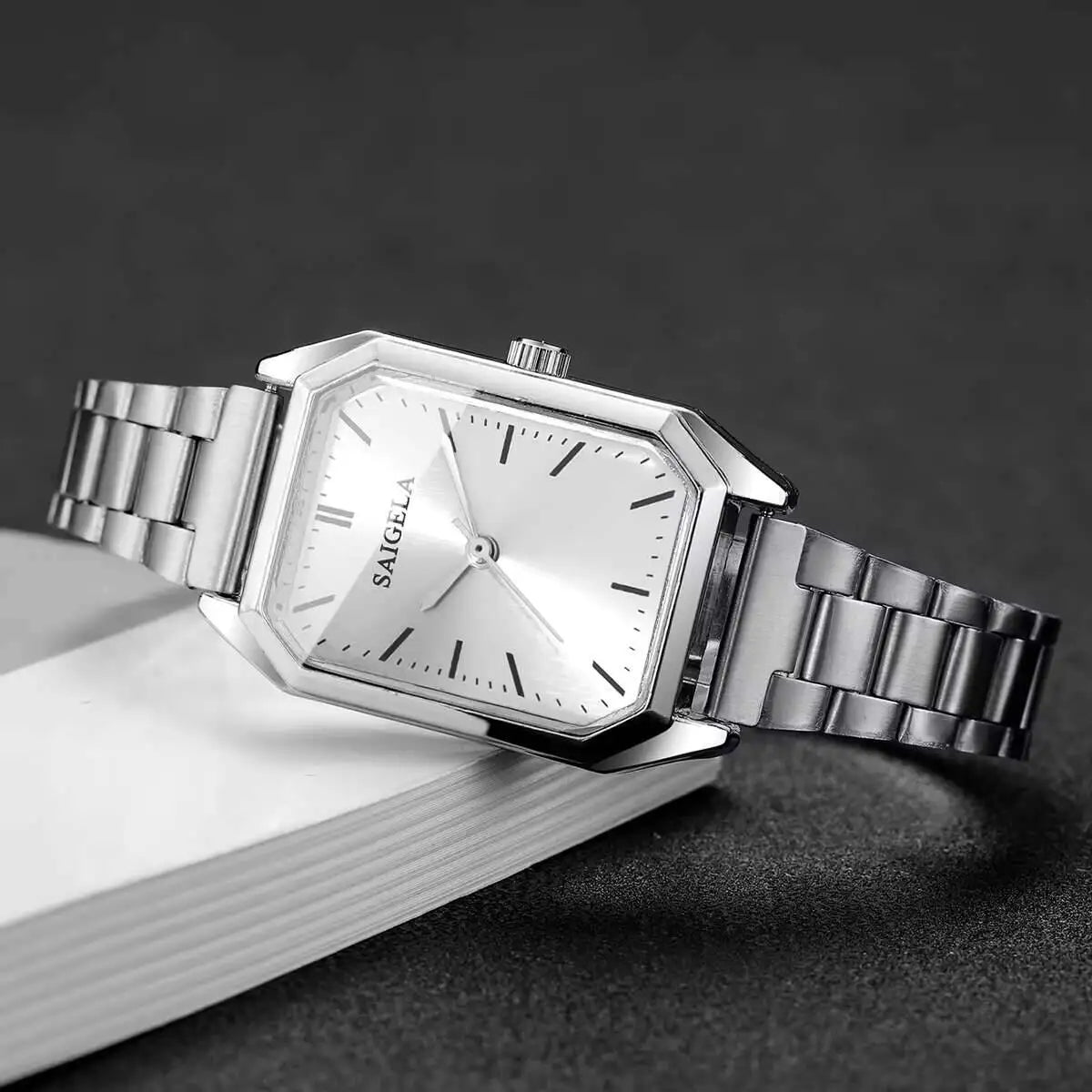 Fashion Rectangle Women Watches Simple Analog Quartz Wristwatch for Girls Clock Gift Reloj Mujer（Without Box） Jewelry Precision