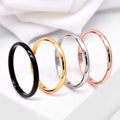 2mm Thin Stackable Ring Stainless Size 3-12 Jewelry Precision