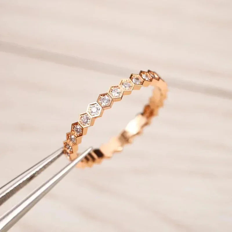 925 Sterling Silver Vintage Geometric Shape Zircon Rings For Women Gift Match Daily Party High Quality Fine Jewelry Accessories Jewelry Precision