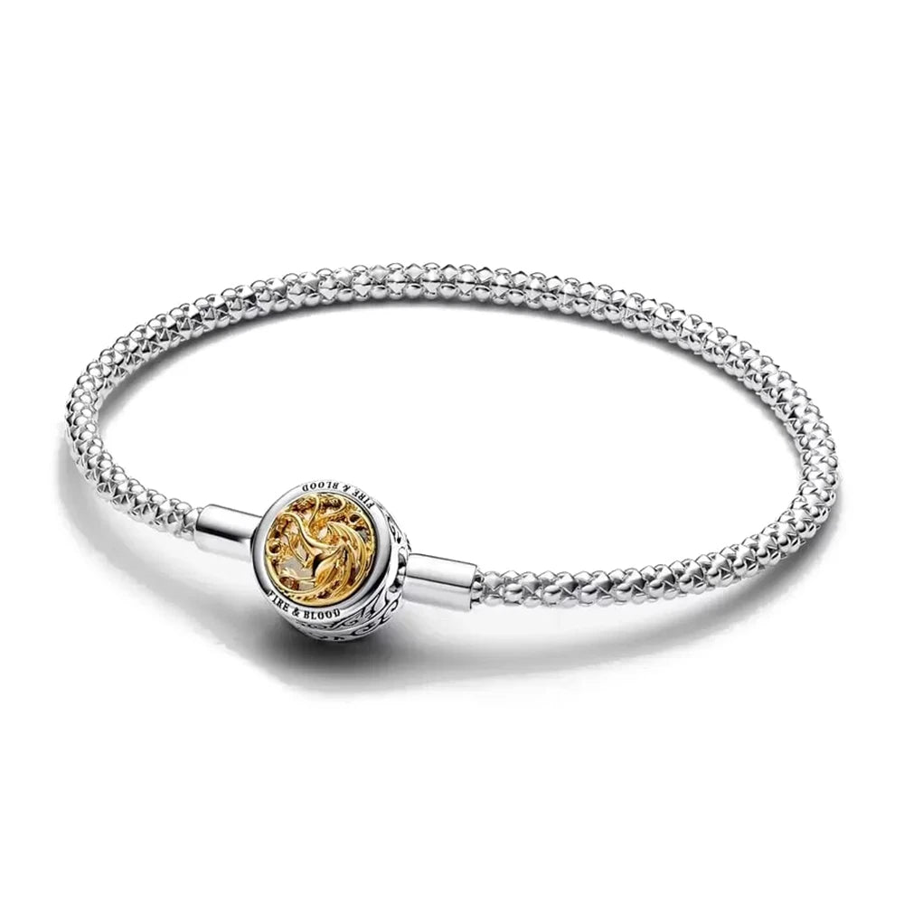 Original 925 Silver Plated Moments Bracelets Harry  Mickey Spider Love Heart Clasp Bead Charm Bracelet For Women DIY Jewelry Jewelry Precision