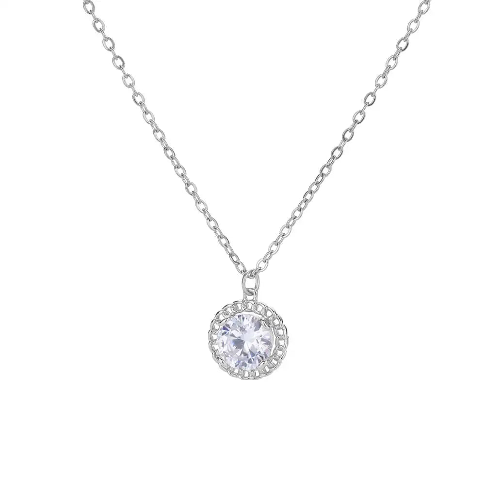 Free Shipping Luxury Zircon Geometric Necklace For Women Jewelry Precision