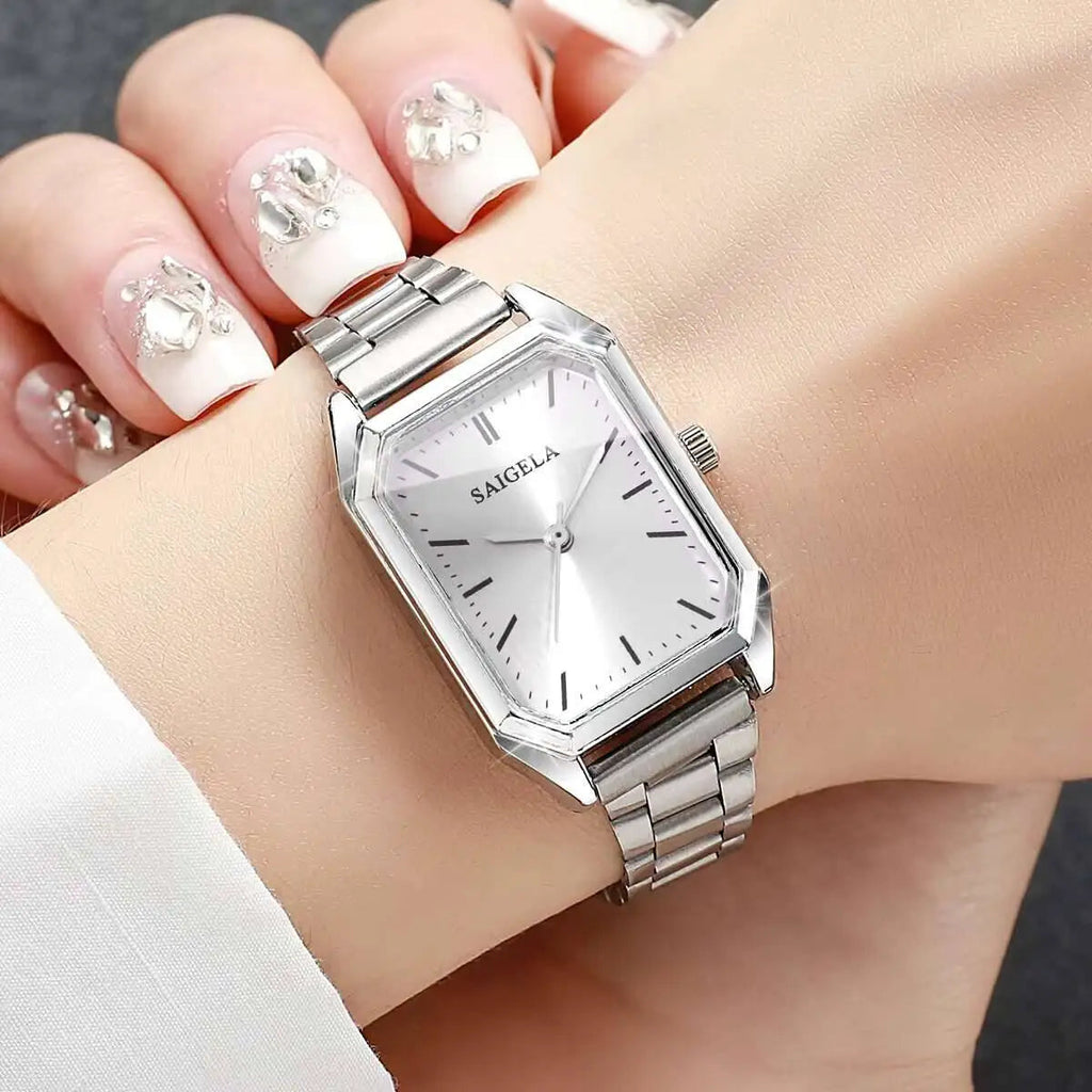Fashion Rectangle Women Watches Simple Analog Quartz Wristwatch for Girls Clock Gift Reloj Mujer（Without Box） Jewelry Precision