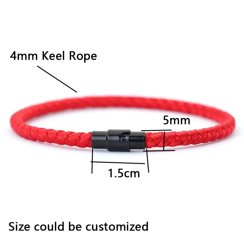 Grade A Keel Rope Bracelet Men Femme Lucky Red Thread Braclet Attract Mirco Magentic Couple Braslet Wealth Prosperity Brazalete Jewelry Precision