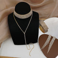 4 pieces of women's fashionable and minimalist necklaces with earrings, bracelets, jewelry sets, banquet and party accessories Jewelry Precision
