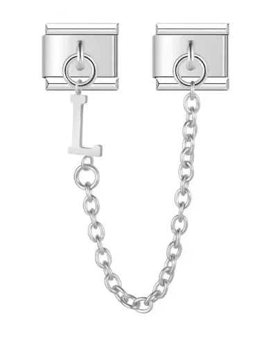 Fashion Chain Letter Elastic Charm Italian Links Fit 9mm Stainless Steel Modular Bracelet Making Women DIY Jewelry Jewelry Precision