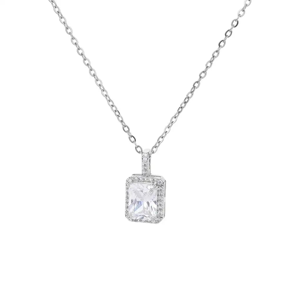 Free Shipping Luxury Zircon Geometric Necklace For Women Jewelry Precision