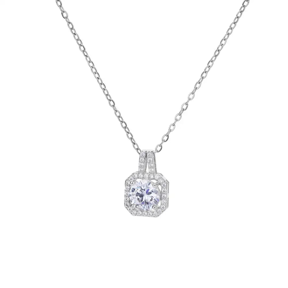 Free Shipping Luxury Zircon Geometric Necklace For Women Jewelry Precision