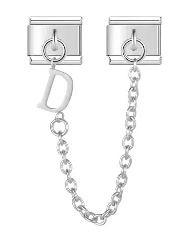 Fashion Chain Letter Elastic Charm Italian Links Fit 9mm Stainless Steel Modular Bracelet Making Women DIY Jewelry Jewelry Precision