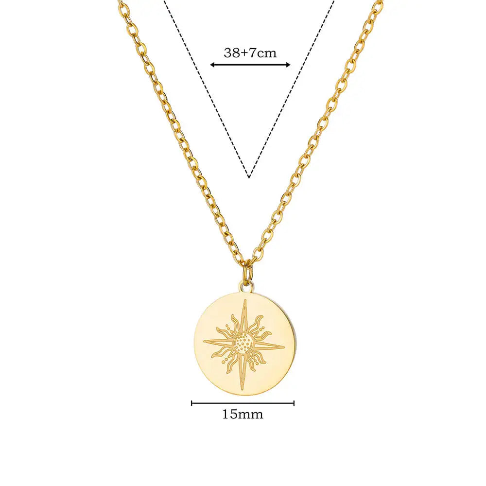 Free Shipping Luxury Zircon Geometric Necklace For Women Jewelry Precision