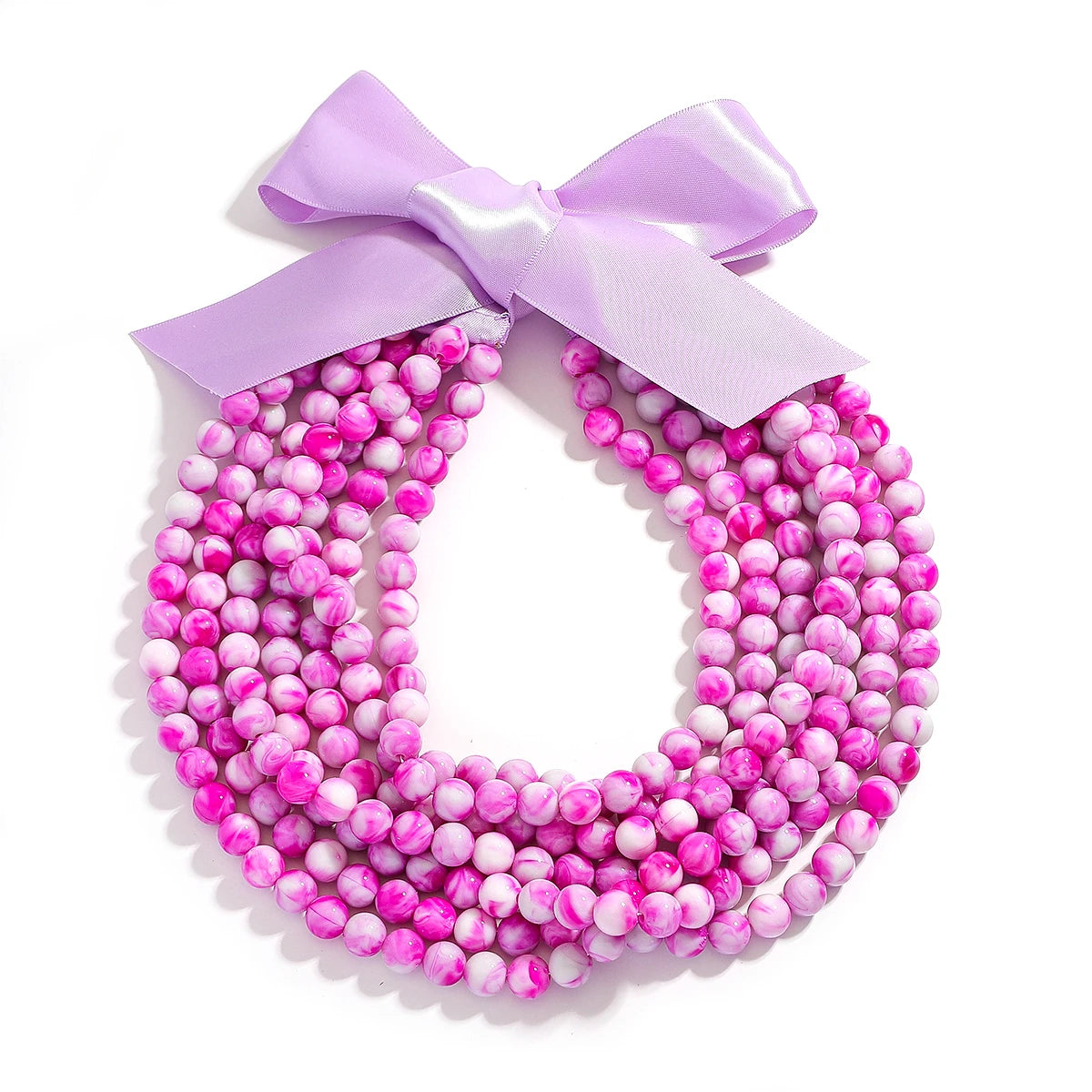 Bohemia Fashion Multilayer Blue Beaded Necklace For Women Jewelry Precision