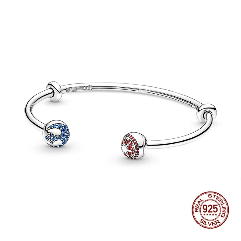 925 Silver Disney Original 17-20CM Gypsophila Snake Bones Chain Bracelet For Womens DIY Charms Birthday Jewelry Gifts Hot Sale Jewelry Precision