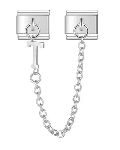 Fashion Chain Letter Elastic Charm Italian Links Fit 9mm Stainless Steel Modular Bracelet Making Women DIY Jewelry Jewelry Precision