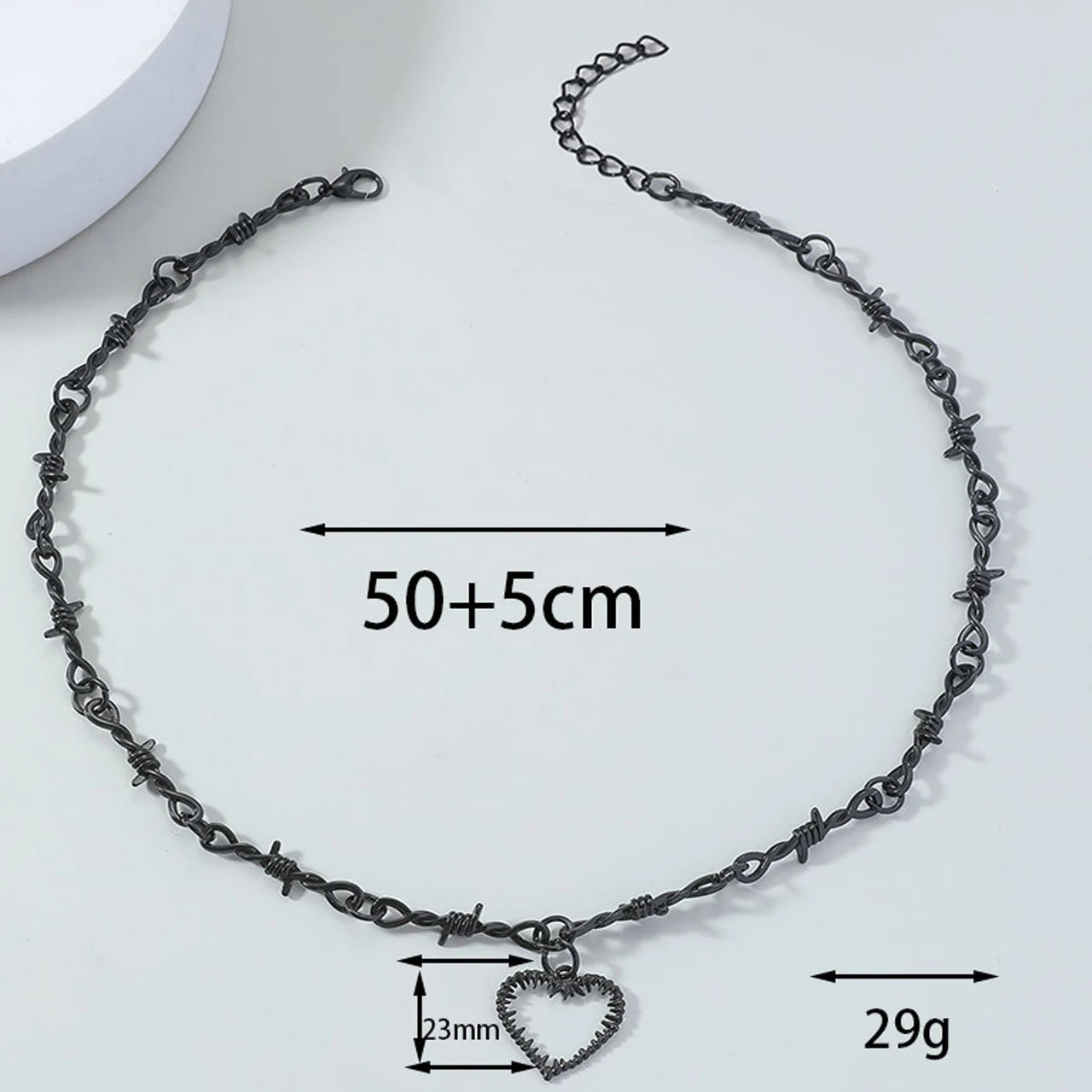Heart Design Red Stone Hand Bone Shape Chain Women Men Necklace Ins Design Heart Style Charm Korean Chain Men Women Necklace Jewelry Precision