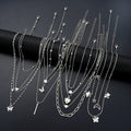 13Pcs/Set Simple Temperament Necklace Set Butterfly Jewelry Precision